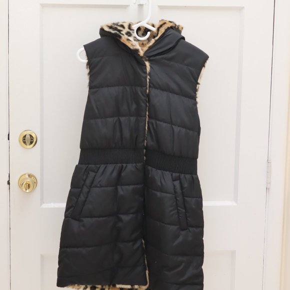 Via Spiga reversible Leopard and Black Vest size S - Picture 2 of 16